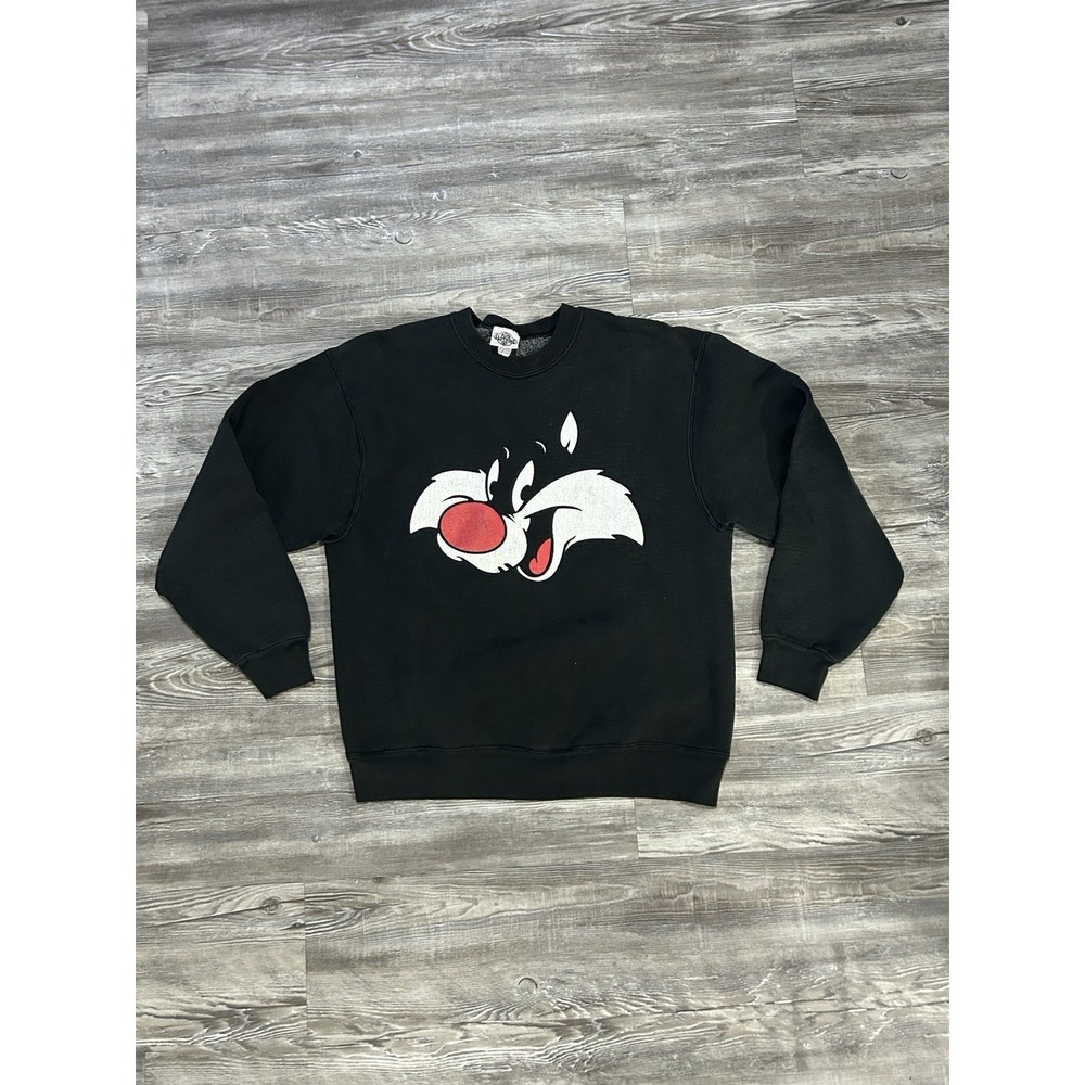 Vintage 1991 Sylvester Cat Character Graphic Sweatshirt By Acme Clothing Medium